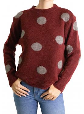 Maglione con pois girocollo 